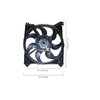 Apdi 01-04 Hyundai Santa Fe Radiator Fan Cooling Fan, 6020110 6020110